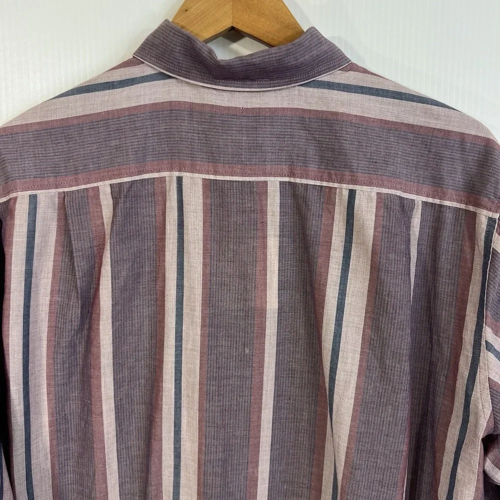 Urban Renewal Remade Clean Finish Button-Down Shirt S/M Stripe Long Sleeve‎ NEW